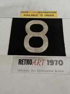 8 - 515 London Bus Route Number Birthday Gift 11” x 9.5” - Picture 1 of 5