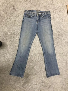 Vintage LEE Womens 8M Blue Denim Midrise Bootcut Jeans Lower On Waist - Picture 1 of 5