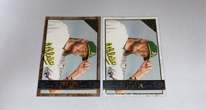 LOT OF (2) 2020 Topps Gallery Baseball A.J. Puk RC Base + Wood Parallel #61