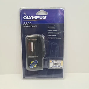Olympus S600 Pearlcorder Microcassette Recording Dictaphone With Tape New - Picture 1 of 3