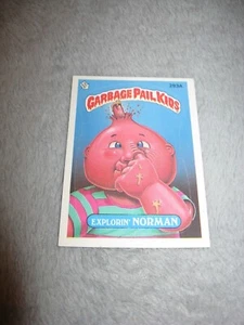 Garbage Pail Kids 1987 NORMAN ~ Explorin' Norman Name Sticker Topps 293a Card B - Imagen 1 de 2
