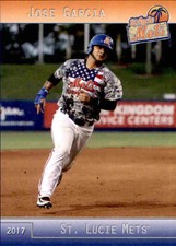 2017 St. Lucie Mets Update Grandstand 1 Jose Garcia San Felipe Venezuela VZ Card