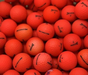 48 Srixon Soft Feel Matte Red Golf Balls 5/4A *free Shipping* - Picture 1 of 3