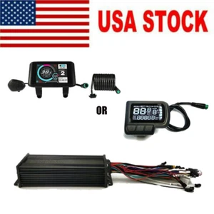 Kit Pantalla LCD Controlador Ebike 36V 48V 52V 1500W Modo Onda Sinusoidal Soporte 3 Modos - Imagen 1 de 17