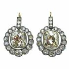 Women's Vintage Edwardian Halo Set With Cz Stone Earrings In 935 Argentiumsilver