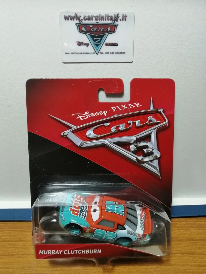 Murray Clutchburn Sputter Stop #92  Cars 3  2016  Bl. Singolo Mattel  1/55 metal - Immagine 1 di 1
