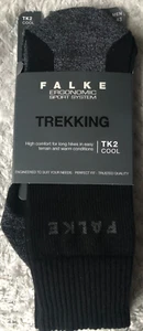 Falke 16138 TK2 Explore Cool Trekking Walking Socks - Adults 8-9 UK. Black Mix - Picture 1 of 11