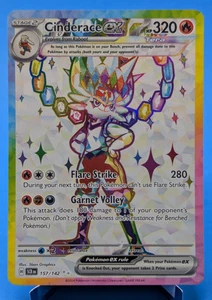 Cinderace ex 157/142 Pokémon Juego de Cartas Coleccionables 2024 Ultra Raro Corona Estelar Casi Como Nuevo - Imagen 1 de 3