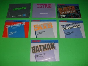 7 NES Handbücher Lot! Batman Blaster Master Gremlins 2 Silius Xenophobe Rad Racer 54 - Bild 1 von 9