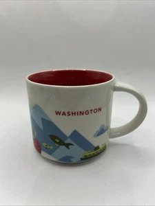 TAZZA DA CAFFÈ STARBUCKS YOU ARE HERE WASHINGTON STATE 14 oz 2015 - Foto 1 di 5