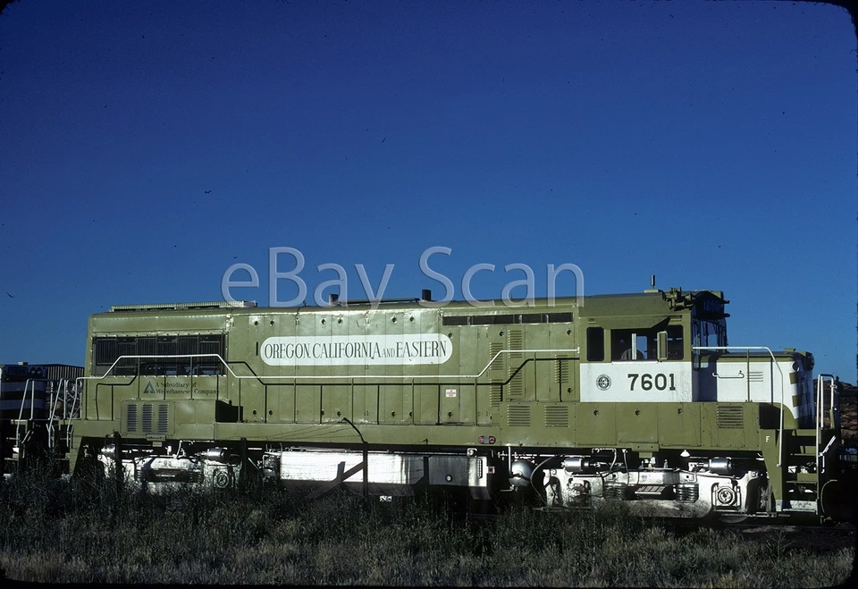 Diapositiva original - OC&E U25B 7601 Klamath Falls O en 1976 Foto 1 de 1