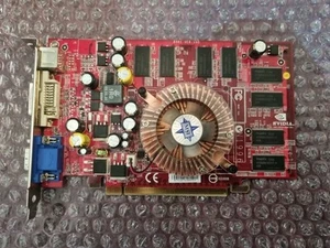 MSI Nvidia GeForce 6600 256MB VGA DVI-I TV-Out PCI RETRO GPU - Foto 1 di 5