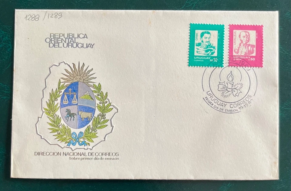 URUGUAY - * "NAVIDAD 1989" - FDC Foto 1 de 1