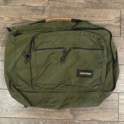 Eastpak Made In USA Luggage Backpack Adjustable Green Army - Image 1 of 4