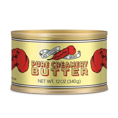 Red Feather brand pure Creamery butter, 12 oz Can. - Image 1 of 3