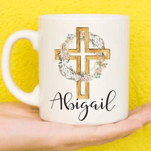 Taza Cruz Cristiana Personalizada | Regalos Cristianos | Regalo para Cristiano - Imagen 1 de 4