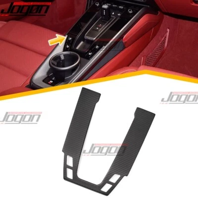 Real Carbon Console Gear Panel 4-Button For Porsche 911 992 Carrera GT3 RS T 20+ - Image 1 of 4