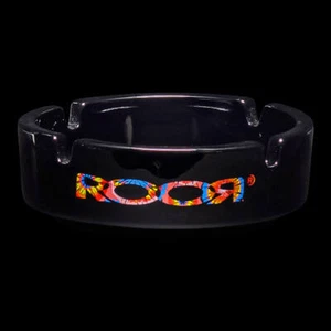 ROOR Black Glass Collector Ashtray - Tie-Dye Logo - Picture 1 of 1