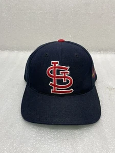Vintage 90s American Needle ~ MLB St. Louis Cardinals Navy Blue Snapback Hat Cap - Picture 1 of 11