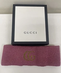 Gucci Logo Medium Cashmere Pink Headband - Picture 1 of 9