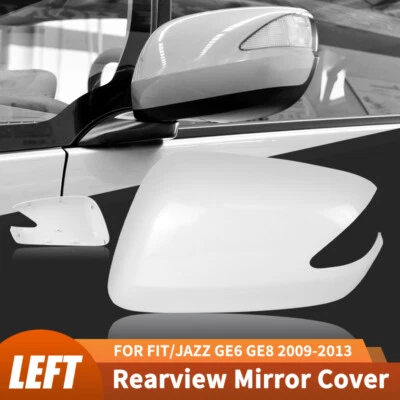 Tapa de cubierta de espejo retrovisor lado izquierdo del conductor blanca para Honda Fit Jazz 2009-2013 Foto 1 de 4