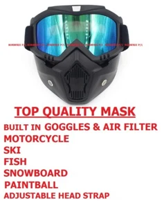 QUALITY MARTIAN ROBOT FACE MASK MOTORCYCLE HARLEY SKI PAINT SNOWBOARD BALACLAVA - Bild 1 von 1