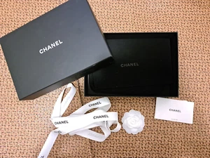 Chanel WOC Handbag Packaging Box with Velvet Pouch Booklet ,Ribbon and camellia - Picture 1 of 4