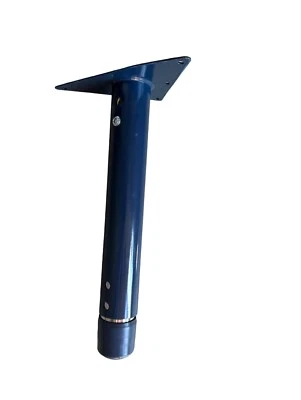 Set Of (4) 13” Blue Metal Table Legs & Screws. Coffee Table, Activity Table DIY - Image 1 of 3