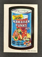 1973 Topps Wacky Packages Hawaiian Punks Red Juice Sticker Trading Card
