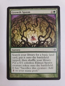 MTG Magic The Gathering Card Growth SpasmSorcery Green Rise of Eldrazi 2010  - Picture 1 of 2