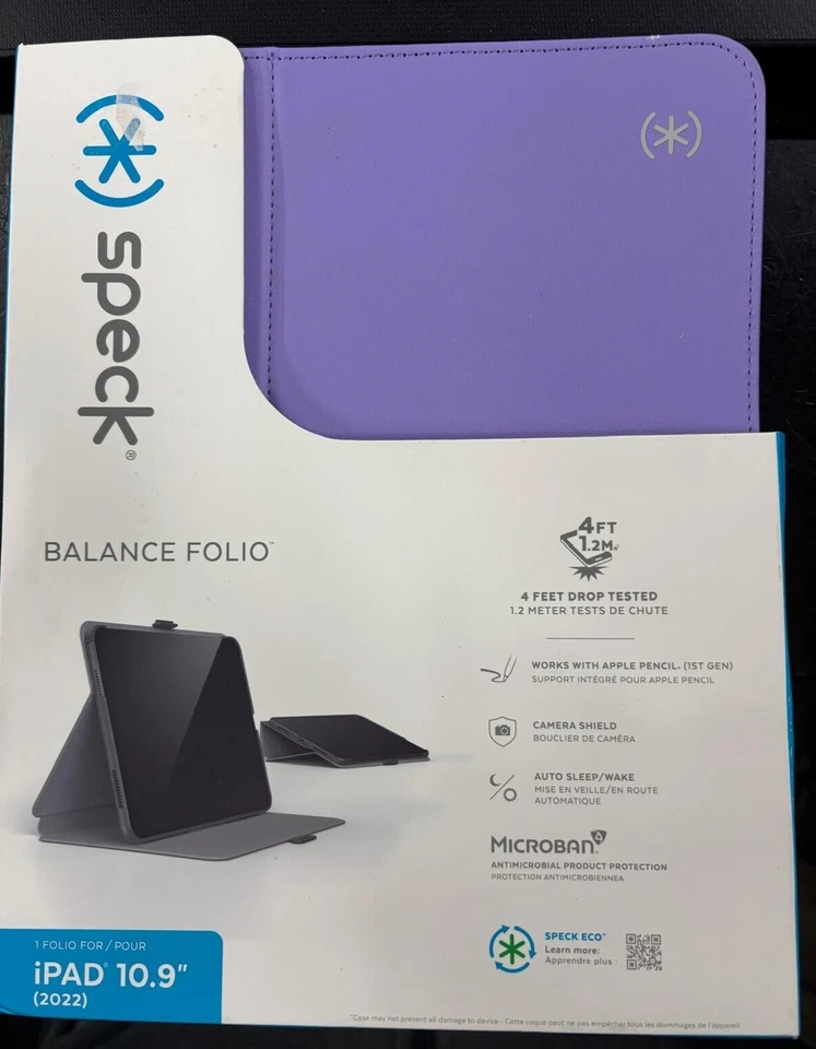 Speck Balance Folio Case for Apple iPad (10.9-inch) 2022 - Purple - Image 1 of 1