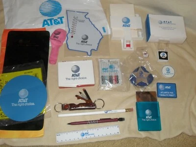 AT&T Advertising Salesman Samples From 1990's But NEW -20 Different U.S.A. Items - Image 1 of 4