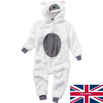 World Book Day Sheep 1Onesie Onezi Boys Girls Christmas Nativity Fleece Jumpsuit