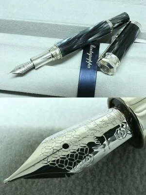 Montegrappa "EMOZIONE" Füller NIB 18k Gold M 925 Silver Schwarz eVp 1250€ - Bild 1 von 4
