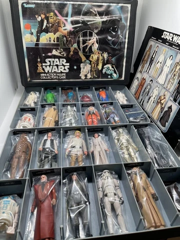 Star Wars Collector's Case lot set - 24 complete figures w/weapons 1977 Kenner Cover