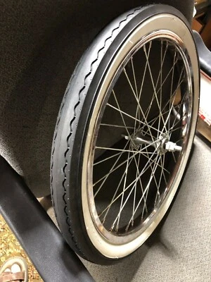WHITEWALL SLICK 20" x 2.125" Bike BICYCLE SLICK TIRE FIT SCHWINN STINGRAY - Image 1 of 4