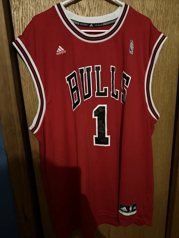 adidas Derrick Rose Chicago Bulls Jersey size 2XL Cover