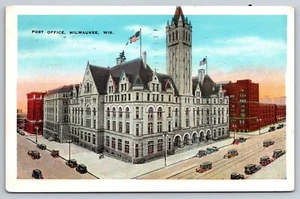 AK Main Post Office Milwaukee Wisconsin 1933 B7 - Bild 1 von 2