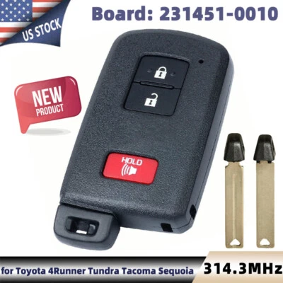 PARA TOYOTA TACOMA TUNDRA 2021 2022 LLAVE INTELIGENTE MANDO A DISTANCIA DE PROXIMIDAD 231451-0010 G Foto 1 de 4