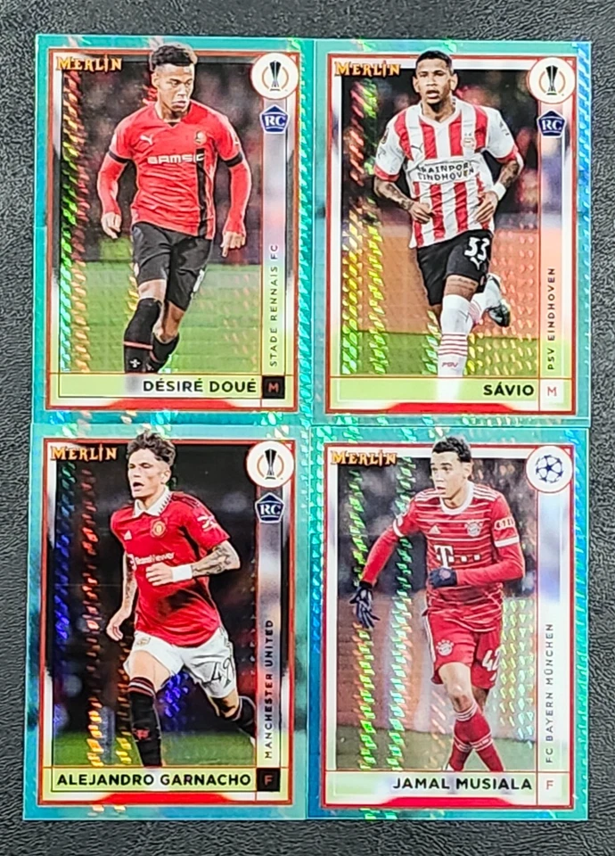 2022-23 Topps Merlin Chrome UEFA Club Soccer AQUA PRISM REFRACTORS You Pick - Image 1 of 1