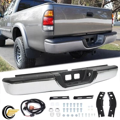 For Toyota Tundra Base SR5 2000-2006 Rear Bumper Assembly Steel Bumper Chrome - Image 1 of 4