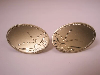 Design de pergaminho gravado tom dourado vintage ANSON abotoaduras qualidade simples simples simples - Imagem 1 de 4