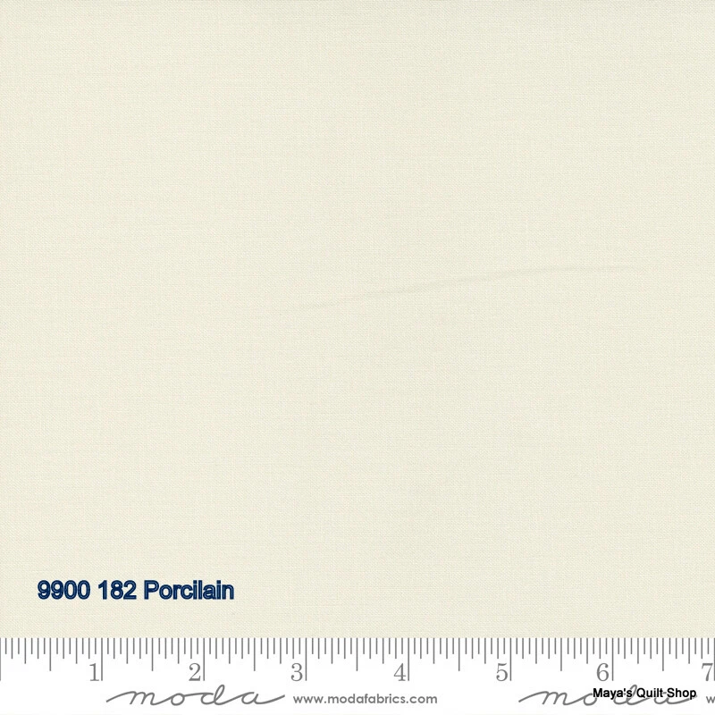 Bella Solids Porcelain Moda 100% USA Grown Cotton #9900 182 - Image 1 of 1