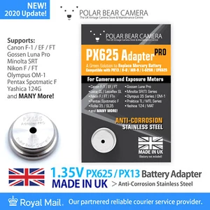 PX625 1,35 V MR-9 MRB625 PX13 H-D EPX625 Adapter NUR PRO Filmkamera/Lichtmesser - Bild 1 von 8