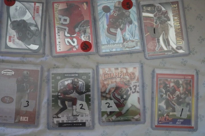 Jerry Rice 43 cartas. Años 90. nm/m Foto 1 de 4