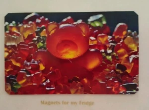 FRUIT JELLY GUM BEARS CONFECTIONERY SWEETS FRIDGE MAGNET - M263 CCF - Foto 1 di 1