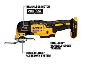 DEWALT 18v 20V MAX XR Oscillating Tool, Variable Speed, 18v DCS355 - Picture 1 of 1