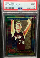 1993-94 Topps Finest Shawn Bradley RC PSA 9 #220 Rookie Card - 76ers