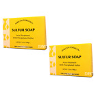 Sulfur Soap 2 Bars - Jabon De Azufre - Acne Treatment 3.5Oz 2-Pack