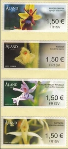 Orchids Flower Frama ATM Self-Adhesive Set Aland Finland Mint MNH 2018 - Picture 1 of 1